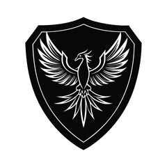 Shield with Phoenix Rising Motif