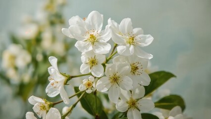 Obraz premium white lemon blossom