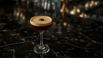 glass of wine with ice