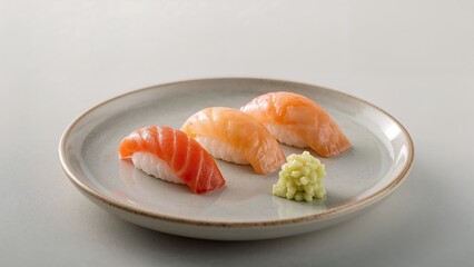 sushi with salmon