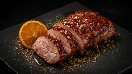 grilled steak on a plate