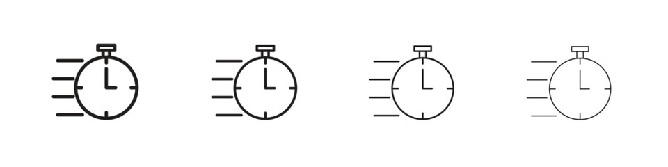 Instant icon vector illustration, line design icon. Editable strokes.