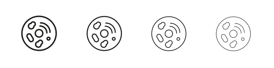 Human cells icon vector illustration, line design icon. Editable strokes.