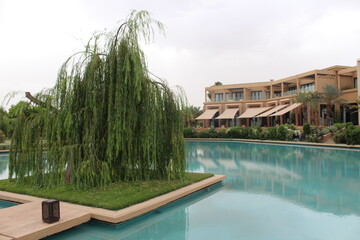 swimming pool in hotel