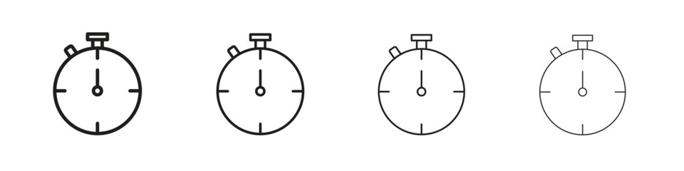 Half hour icon vector illustration, line design icon. Editable strokes.