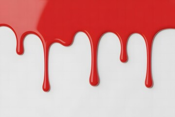 dropping of red blood on white background