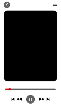 Vertical video player frame animation alpha channel