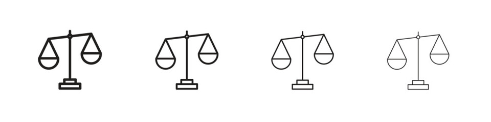 Compare icon vector illustration, line design icon. Editable strokes.