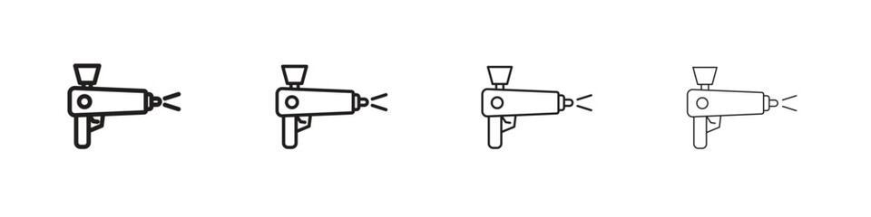 Airbrush icon vector illustration, line design icon. Editable strokes.