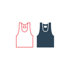Undershirt vector illustration icons set