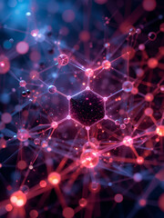 Phenol structural chemical formula. Lines and dots connected background