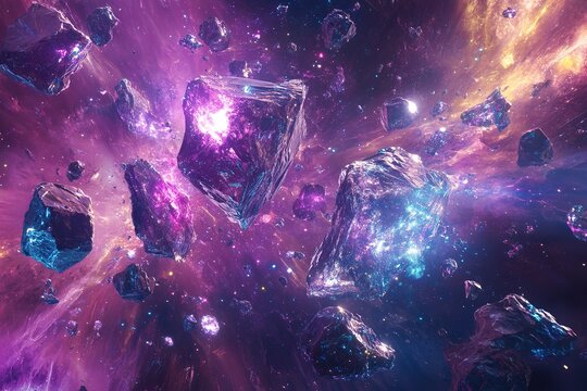 relics floating in antimatter containment field
