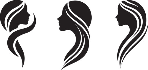 silhouette of a woman logo