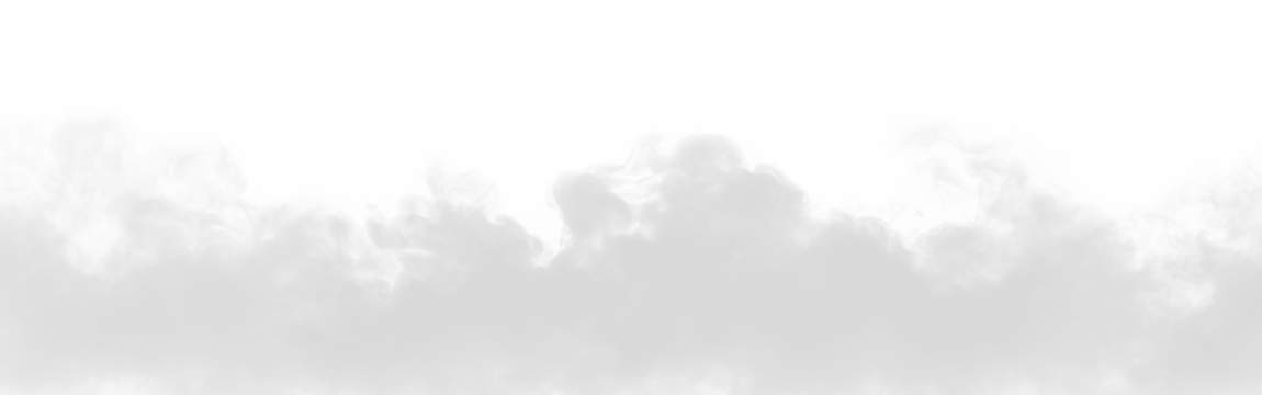 White thick stage smoke fog rising from floor transparent PNG cutout, isolated background