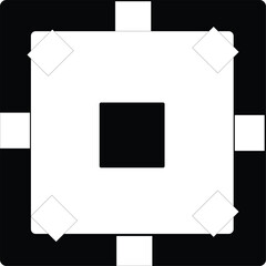 blank photo frame on black