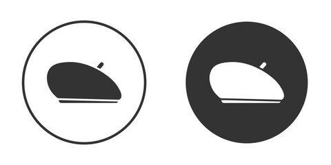 Beret icon. sign designs. solid pictogram