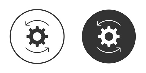 Automation icon. sign designs. solid pictogram