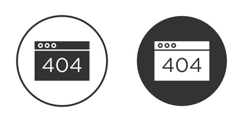 404 Error icon. sign designs. solid pictogram