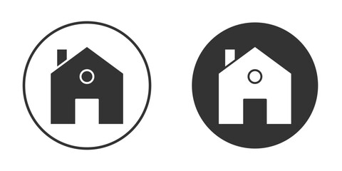 Winter Cabin icon. sign designs. solid pictogram