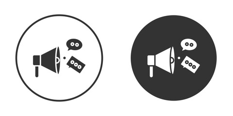 Social campaign icon. sign designs. solid pictogram
