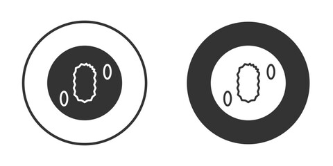 Sea cucumber icon. sign designs. solid pictogram