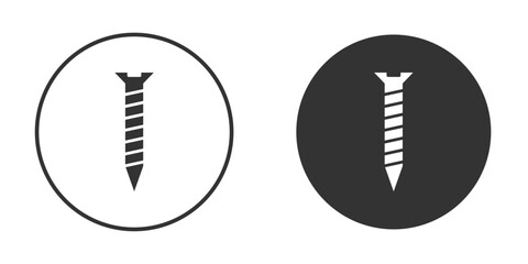 Screw icon. sign designs. solid pictogram