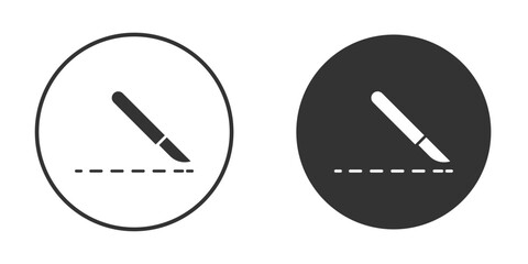 Scalpel icon. sign designs. solid pictogram