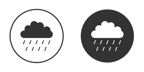 Raining icon. sign designs. solid pictogram