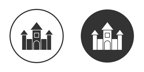 Palace icon. sign designs. solid pictogram