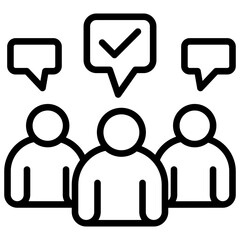 Joint Decision line icon