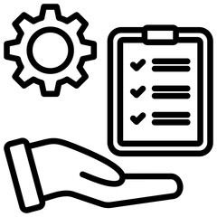 Resource Management line icon