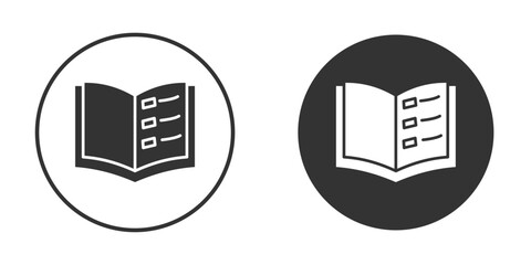 Catalog icon. sign designs. solid pictogram