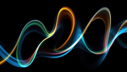 abstract glowing lines