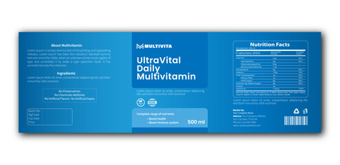 supplement labels, vitamin label design,  dietary supplement lebel,  editable supplement label