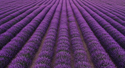 Endless Rows of Lavender: Aromatic Purple Haze in a French Field
