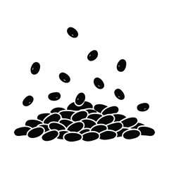 Coral Bean Seeds Scattered on Sacred Sands