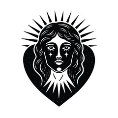 Face of Resurrected with Eternal Love Expression