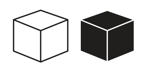 Shopping bag icon flat and stroke style pack on white background. Vector illustrations