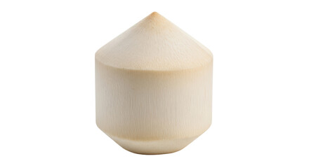 Isolated Young Coconut Peeled