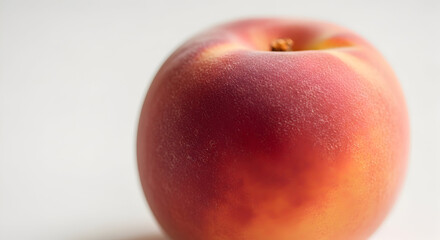 Close-up of Fresh Juicy Red and Yellow Apple with Smooth Skin on White Background Perfect for Healthy Eating and Fruit Nutrition Concepts