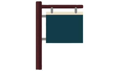 Obraz premium Title: Blank Wooden Directional Signpost: Customizable Arrow-Shaped Board for Text, Information, Wayfinding, and Outdoor Advertising in Flat Design