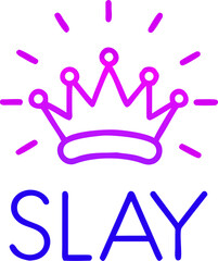 Glamorous crown icon with sparkles and abstract pink elements