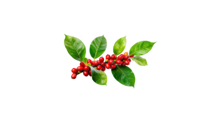Red coffee fruit transparent background png