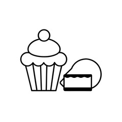 bakery shop icons  pink and cream tones  sweet sty
