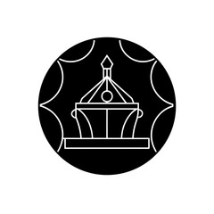 luxury interior icons  gold and cream tones  elega