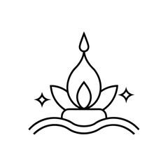 luxury spa icons  soft neutrals  elegant line art 