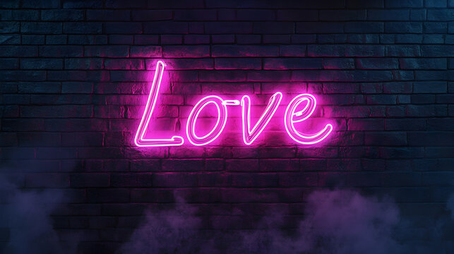 Open neon sign glowing brightly on a colorful neon background