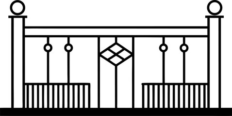 House Balcony Outline Architectural Element