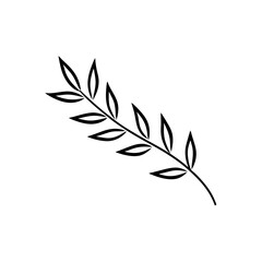  artistic hand drawn blue olive branch pattern on 