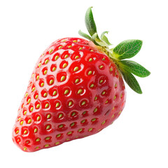 Close-up of a single, vibrant red strawberry (80)